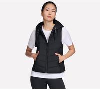 Skechers Performance Elite Cozy Fit Hooded Vest en Negro, talla Pequeña
