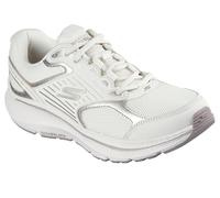 Skechers Tenis Go Run Consistent 2.0 para mujer Piel natural con ribete dorado 40 EU