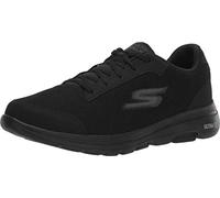 Skechers Performance GO WALK 5 DEMITASSE, Zapatillas para Hombre, Black Textile/Synthetic/Trim, 44.5 EU