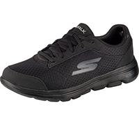 Skechers Performance GO WALK 5 QUALIFY, Zapatillas para Hombre, Black Textile/Synthetic/Black Trim, 39.5 EU