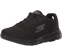 Skechers Performance GO WALK 5 QUALIFY, Zapatillas para Hombre, Black Textile/Synthetic/Black Trim, 44 EU
