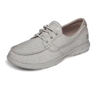 Skechers Performance Go Walk Lite-Isla, Náuticos Mujer, Multicolor (TPE Gray Textile/Trim), 38.5 EU