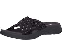 Skechers Performance ON-THE-GO 600 SUNRISE, Sandalias de Punta Descubierta para Mujer, Black Textile, 38 EU