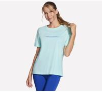 Skechers Performance Pace pantalones cortos Sleeve camiseta en Marengo/Agua, talla Pequeña