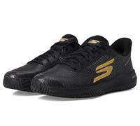 Skechers Pickleball Viper Court Pro 2.0 - Tenis para hombre, Negro/Oro, 42.5 EU