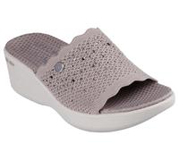 Skechers Pier-Lite Light Essence, Sandalias Bajas para Mujer, Gris Topo, 42 EU