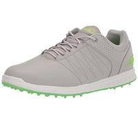Skechers Pivot Zapatos de golf sin tacos en la suela para hombre, Gris/verde limón, 10.5 Wide