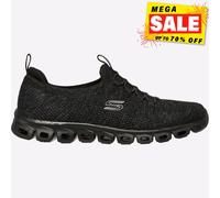 Skechers Planear Paso Mujer Espuma Viscoelástica Zapatillas Negras