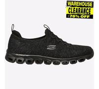 Skechers Planear Paso Mujer Espuma Viscoelástica Zapatillas Negras