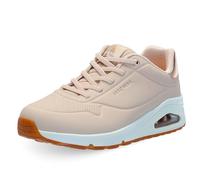 Skechers Premium 1718 BBK, Zapatillas Bajas para Mujer, Nude Durabuck Rosegold Duraleather Mesh Tri, 42 EU