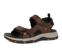 Skechers Relaxed Fit: Prewitt - Rigdon en Marrón/Negro, talla 47.5, Vegan