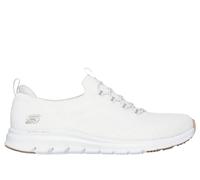 Skechers Pure Flex - Poised en Blanco/Oro, talla 36.5, Vegan