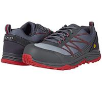 Skechers Puxal - Botas de seguridad para hombre, color gris y rojo, talla 42, gris/rojo, 45.5 EU
