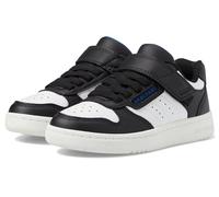 Skechers Quick Street, Zapatillas, Black Synthetic/White & Blue Trim, 27 EU