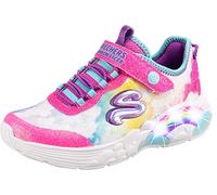 Skechers RAINBOW RACER, Zapatillas para Niñas, Multi Mesh/Pink Trim, 35 EU