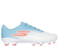 Skechers Razor 1.5 Academy FG en Blanco/Turquesa, talla 40