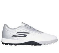 Skechers Razor 1.5 Academy TF en Blanco/Plata, talla 44