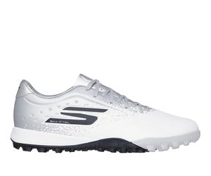 Skechers Razor 1.5 Academy TF en Blanco/Plata, talla 44