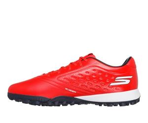 Skechers Razor 1.5 Academy TF - Tenis de fútbol para Hombre, Color Rojo sintético/Borde Negro, Talla 5 de Reino Unido