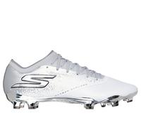 Skechers Razor 1.5 Elite FG en Blanco/Plata, talla 38.5