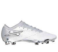 Skechers Razor 1.5 Elite FG en Blanco/Plata, talla 42.5