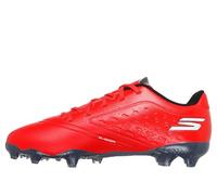 Skechers Razor 1.5 Jr Youth FG - Botas de Correr para niños, Zapatos de fútbol con Tacos de fútbol, Color Rojo sintético/Ribete Negro, Talla 4
