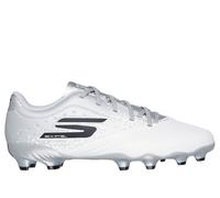 Skechers Razor 1.5 Jr Youth FG en Blanco/Plata, talla 35.5