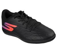 Skechers Razor 2 Jr Youth IC - Zapatos de fútbol con Tacos de fútbol, Color Negro sintético/Ribete Morado, Talla 1.5 UK Niño