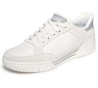 Skechers Recoil PERSIUS - Tenis para Hombre, Gamuza de Cerdo Blanco Roto/Cuero/Poliuretano, Talla 42