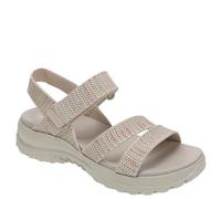 Skechers Reggae Bound-Sweet Crush, Sandalias Deportivas Mujer, Natural/Multi, 41 EU