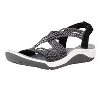 Skechers Reggae Cup-oh, Snap!, Sandalias de Punta Descubierta Mujer