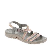 Skechers Reggae-Dream Weaver, Sandalias Deportivas Mujer, Gris Topo, 37 EU