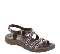 Skechers Reggae-Dream Weaver - Sandalias para mujer, Chocolate multicolor, 38 EU