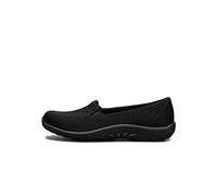 Skechers Reggae Fest-Willows Mocasines Planos de Piel para Mujer, Negro -, 7 Wide