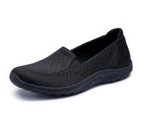 Skechers Reggae Fest - Willows Vibe Mocasín planoMujer | Moderno, cómodo, casual, ajuste relajado, espuma viscoelástica refrigerada por aire, lavable a máquina, vegano