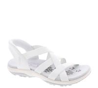 Skechers Reggae Slim - Sandalia elástica con manos libres, Blanco Opulento Jardín, 41 EU