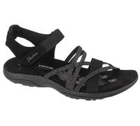 Skechers Reggae Slim - Sandalias para mujer, color beige, talla 39, Negro, 39 EU