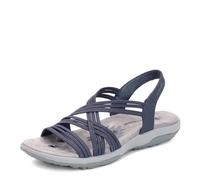 Skechers Reggae Slim Simply Stretch Sandalia para mujer, marino, 36 EU