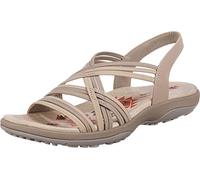 Skechers Reggae Slim Simply Stretch Sandalias para mujer, Natural/gris pardo, 41 EU