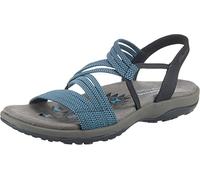 Skechers REGGAE SLIM SKECH APPEAL, Sandalias de Punta Descubierta para Mujer, Navy Gore, 36 EU
