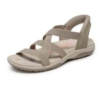 Skechers Reggae Slim-Stretch Flex Hands Free Slip-ins, Sandalia Mujer, marrón, 40 EU