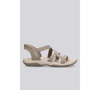 Skechers REGGAE SLIM - Stretch Flex - Sandalias para mujer, color gris pardo