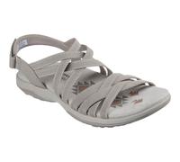 Skechers Reggae Slim - Summer Getaway - Sandalias de poliéster para mujer, color gris pardo, marrón, 37 EU