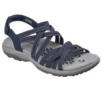 Skechers Reggae Slim Summer Getaway - Sandalias Planas para Mujer, Color Azul Marino, Talla 5