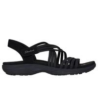 Skechers Reggae Slim-Sunnyside 2.0, Sandalia Mujer, Negro, 40 EU