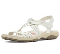 Skechers Reggae Slim-Sunnyside 2.0, Sandalia Mujer, Blanco Opulento Jardín, 36 EU