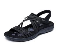 Skechers Reggae Slim-Sunnyside 2.0 - Sandalias deportivas para mujer, Negro/Negro, 7 Wide