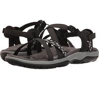 Skechers REGGAE SLIM VACAY, Sandalias para Mujer, Black Duraleather/ Webbing, 41 EU