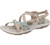 Skechers REGGAE SLIM VACAY, Sandalias para Mujer, Taupe Duraleather/ Webbing, 42 EU