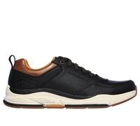 Skechers BENAGO TRENO, Zapatillas para Hombre, Black Leather, 45 EU